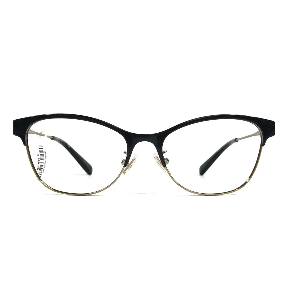 Coach Eyeglasses Frame HC5111 9346SB Light Gold Black Cat Eye Full Rim 53-17-140